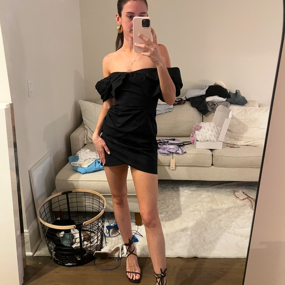 Elegant Black Off-Shoulder Dress